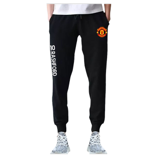 曼联队拉什福德桑乔B费足球迷小脚卫裤子男女休闲长裤束脚运动裤