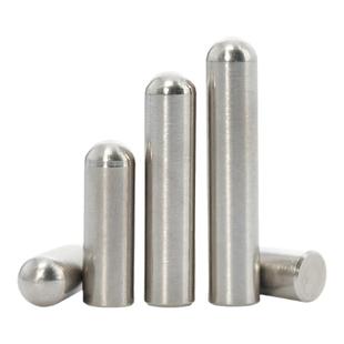304圆头圆柱销不锈钢定位销轴销钉实心子顶针光轴圆棒固定滚销子