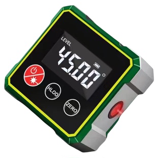 高精度倾角仪盒电子数显水平仪带磁激光测量坡度斜率角度测量工具