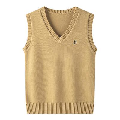 jk制服叠穿套头针织马甲背