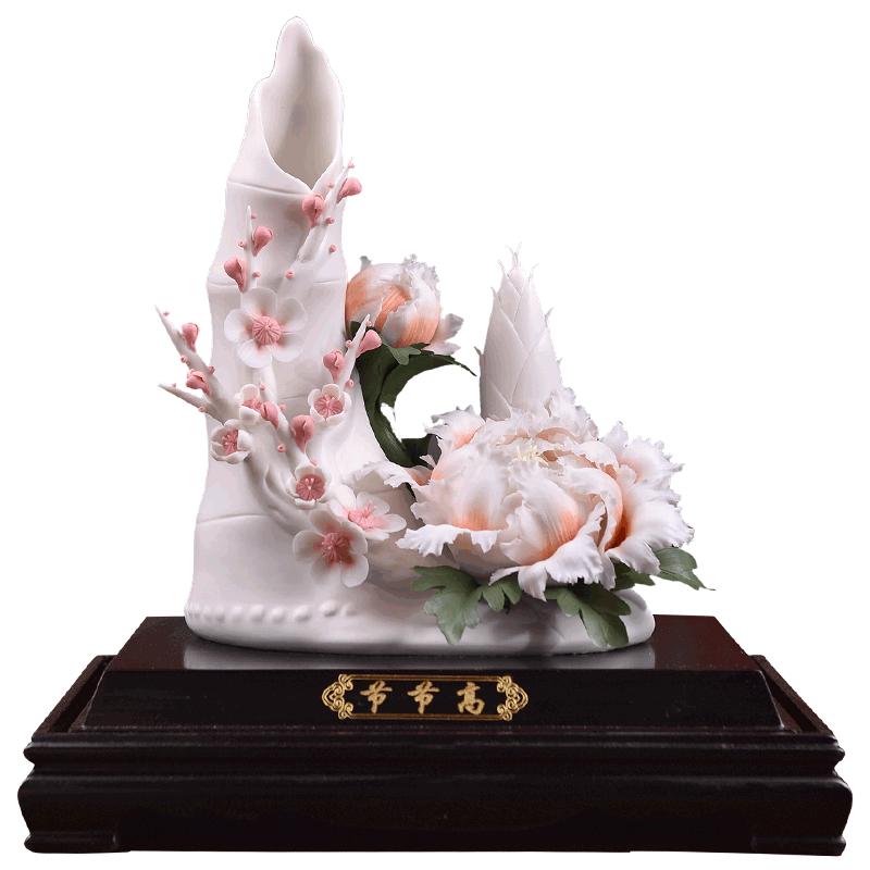 东方中式风客厅节节高雕塑艺术品