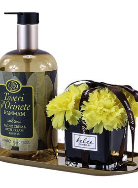 浴室柜摆件美容院卫生间香薰托盘