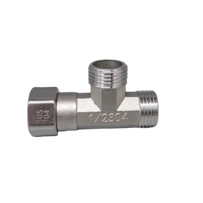 4分不锈钢内外活动弯头三通直接