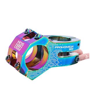 碳客ROHONSUN山地自行车炫彩短把立管龙头铝合金超轻速降骑行通用