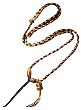 纯手工编织唐卡吊坠手搓棉绳藏式项链泰国佛牌链子吊坠挂绳男女款