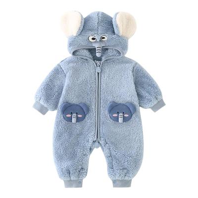 婴儿连体衣秋冬外出服