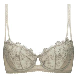 华歌尔Wacoal超薄透气聚拢上抬性感蕾丝内衣女大胸大码文胸WB3900