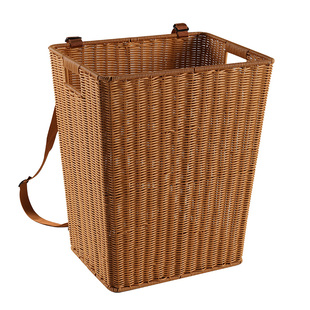 背篓双肩便携收纳筐仿藤编织成人采摘背篼农家采蘑菇赶集篓特大号