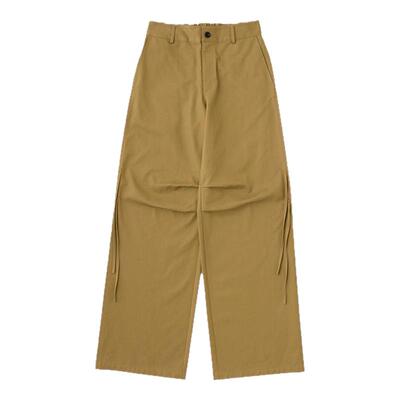 MOUSSY 春季新品阔腿微喇工装裤蝴蝶结休闲裤女010ISS31-2681
