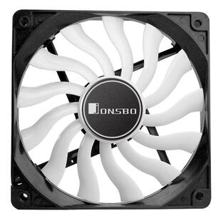 乔思伯12020 超薄机箱风扇 120mm台式机电脑散热 无光风扇
