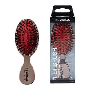 韩国EL AMIGO梳子宠物狗狗猫咪猪鬃尼龙按摩洗澡毛发气垫狗EL梳子