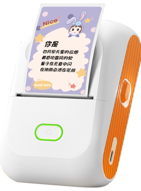 德佟印立方家用标签打印机高清300dpi小型蓝牙手持不干胶热敏彩色透明防水姓名贴纸手账便签食品智能标签机