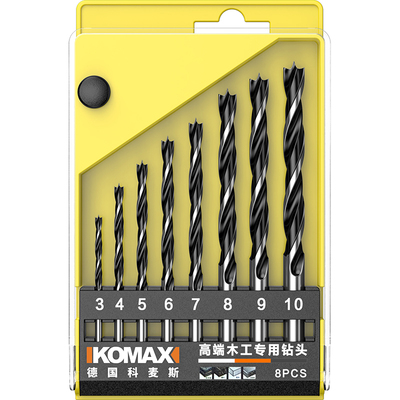 木工三尖钻打孔钻头专用木头开孔手电钻木板塑料支罗钻清边麻花钻