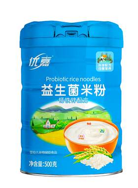 优嘉益生菌米粉罐装500克