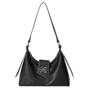 OMI欧米高级感小众hobo包新款腋下包包女士羊纹植鞣皮单肩斜挎包