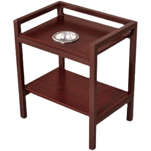 麻将机茶几双层加厚麻将桌旁边角几烟灰缸茶楼麻将桌放茶杯的架子