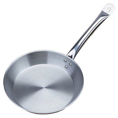 巨博商用无涂层不锈钢不粘锅