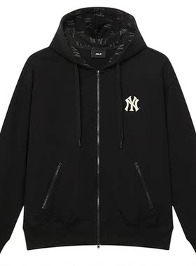 MLB男女同款连帽拉链卫衣外套