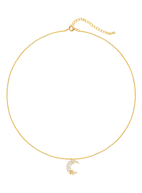 OSEWAYA复古个性宇宙星月锁骨链