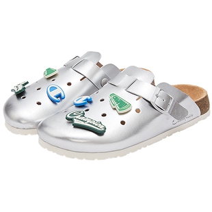 Champion冠军拖鞋男26夏季新款洞洞勃肯鞋复古包头夏季女外穿半拖