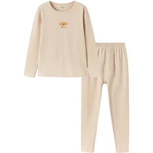 巴拉巴拉男童内衣套装中大童宝宝睡衣冬装新款儿童保暖秋衣裤女童