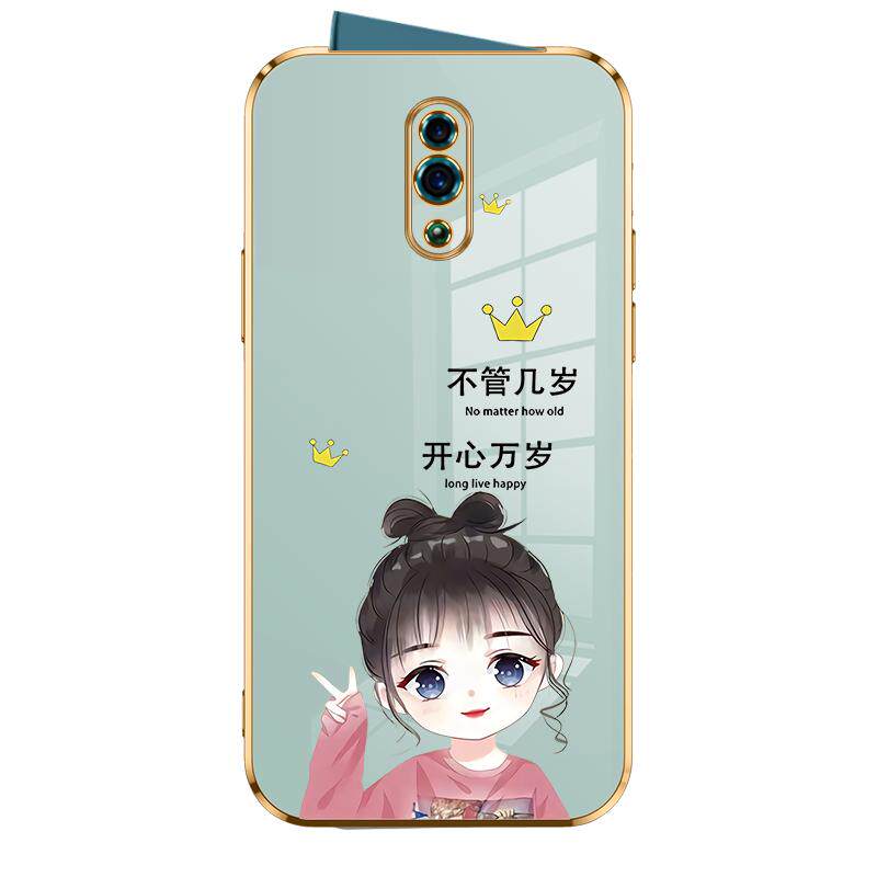适用opporeno手机壳oppo保护renoz液态硅胶套reno1全包防摔opporenoz快乐万岁软壳opoor侧直