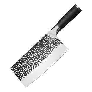 龙泉菜刀家用斩切两用刀厨师专用锻打斩骨刀切菜刀锋利刀具砍骨头