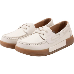 暇步士免系袋鼠鞋女26春新款真皮舒适轻便乐福鞋一脚蹬休闲小白鞋