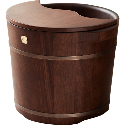 木质泡脚桶木桶家用洗脚盆实木足浴桶过小腿高深桶按摩养生桶木盆