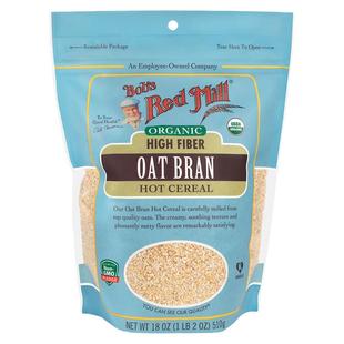 美国鲍勃红磨坊Bob's Red燕麦麸皮高纤维无添加糖代早餐官方授权