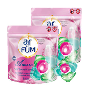 【超级立减】纺优美心心珠洗衣凝珠留香洁净柔顺6粒*2袋体验装