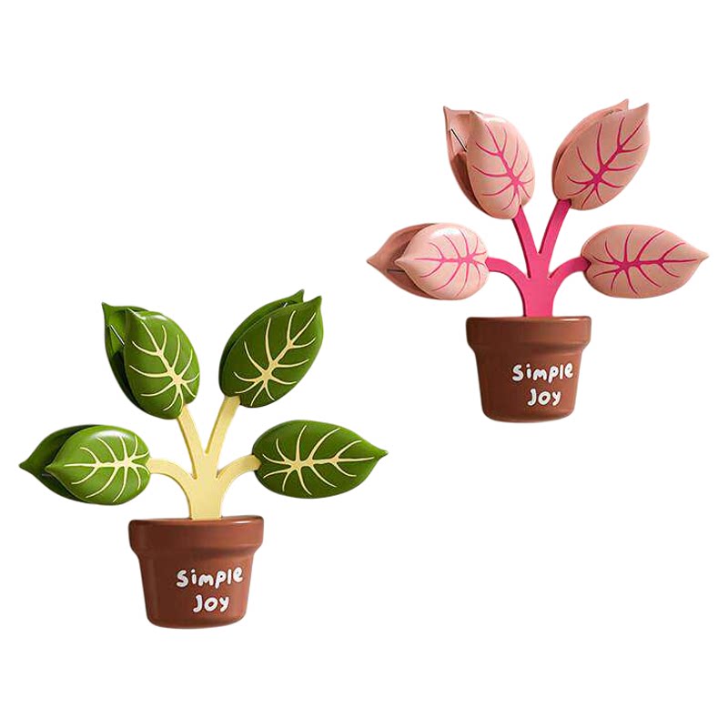 叶子磁吸封口夹植物盆栽创意夹子