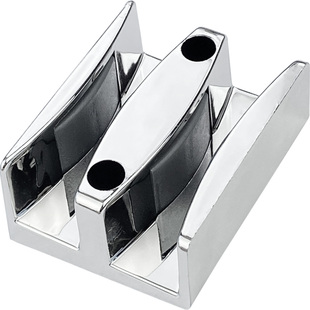 淋浴房玻璃门固定限位器双轨道浴室推拉移门止摆器下滑块五金配件