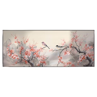 喜上眉梢挂画新中式客厅装饰画沙发背景墙壁画中国风茶室花鸟国画