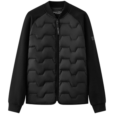 MarcO'Polo棒球领拼接羽绒服男