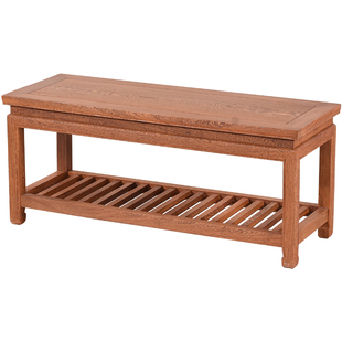 鸡翅木长条凳红木方凳家用中式实木长板凳原木茶桌长凳子仿古矮凳