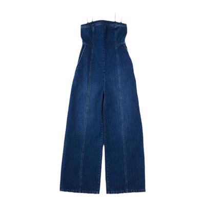 MOUSSY经典复古风吊带连体牛仔裤