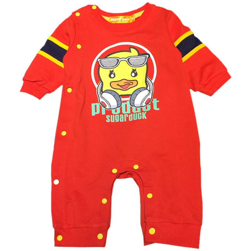 婴儿连体哈衣潮服春秋卡通可爱