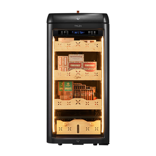 TYLZA高端智能雪茄柜恒温恒湿裸养WIFI控制除氨雪松木指纹锁TC118