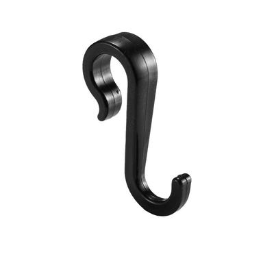 潮贴圆管架挂钩卡夹式PP塑料小钩