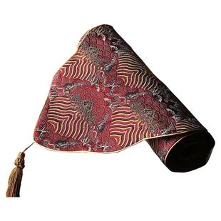 中式禅意桌旗国风古韵云锦茶席防水茶桌垫杯垫壶垫茶道配件长桌布