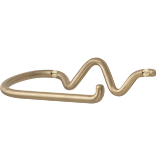 丹麦Ferm Living创意厨房纸巾架立式卷纸架北欧风手工黄铜纸巾座