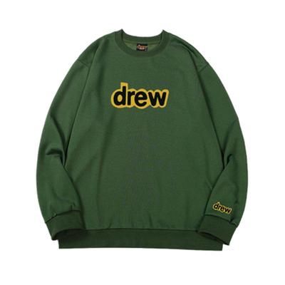 Drew笑脸圆领卫衣潮牌高街