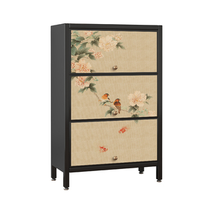 宋氏美学鞋柜家用门口收纳柜一体靠墙入户门钢制玄关柜2026新款