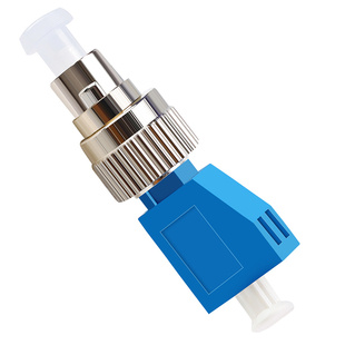 光纤转换头公母转接器圆头转小方头FC公-LC母连接器光纤转接头耦合器法兰盘SC/FC/ST/LC公母头红光笔光功率计