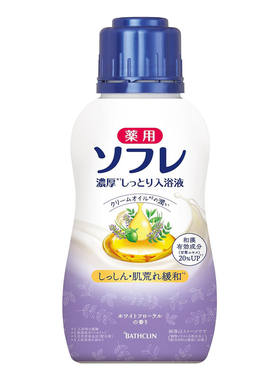 巴斯克林日本进口亮白花香牛奶浴