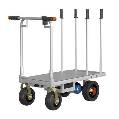 可折叠电动平板搬运车拉瓷砖水泥