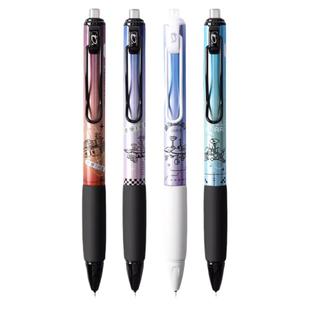 晨光你好火星按动静音中性笔0.5mm黑色学生用ST笔尖写字水笔刷题笔碳素圆珠笔练字考试专用签字笔创意文具笔