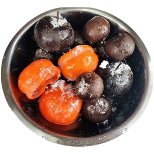 正宗东北大冻梨冻柿子冻花盖梨白梨冻梨冻花红黑梨网红时令冻水果