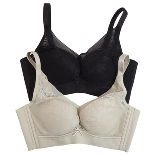 奥丽侬中厚内衣舒适亲肤棉小胸AB杯聚拢不空杯收副乳文胸OW8839